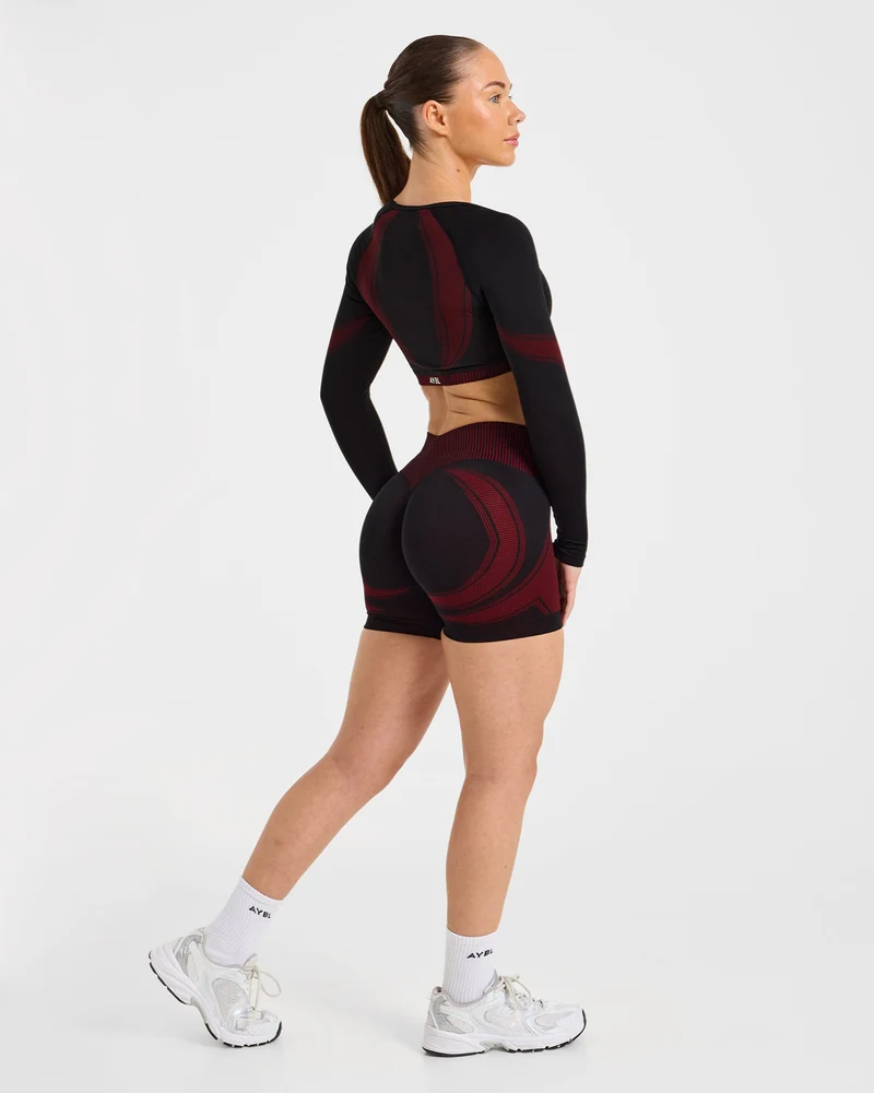 Charge Seamless Shorts - Noir/Rouge