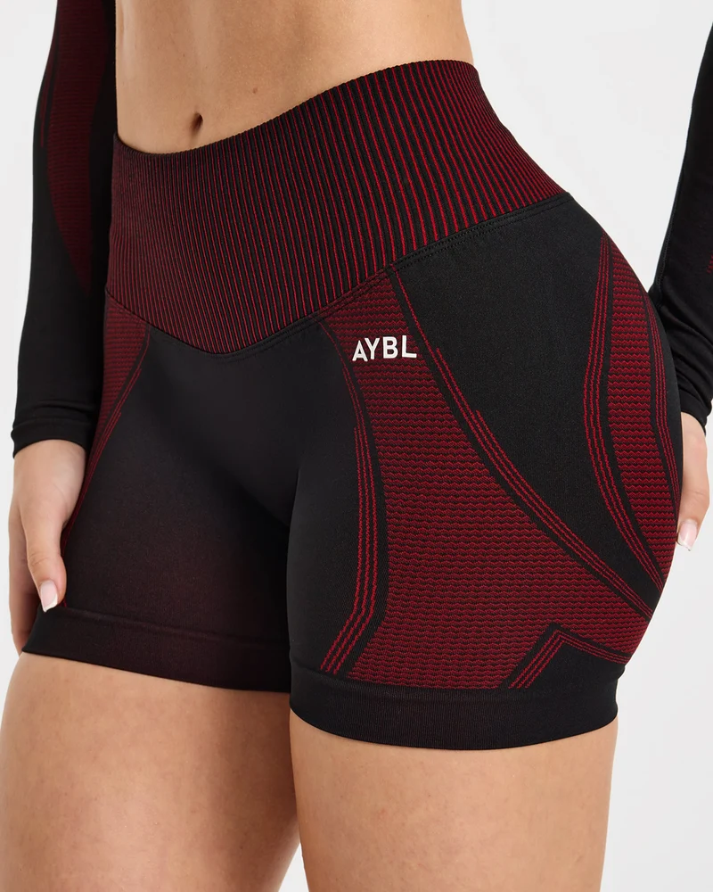 Charge Seamless Shorts - Noir/Rouge