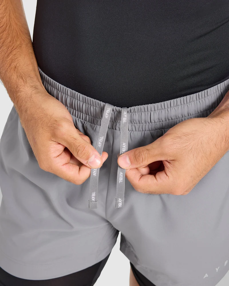 Core 2 in 1 Shorts - Gris/Noir