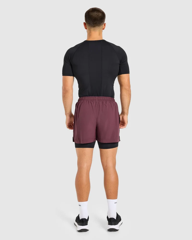 Core 2 in 1 Shorts - Dusty Plum/Noir