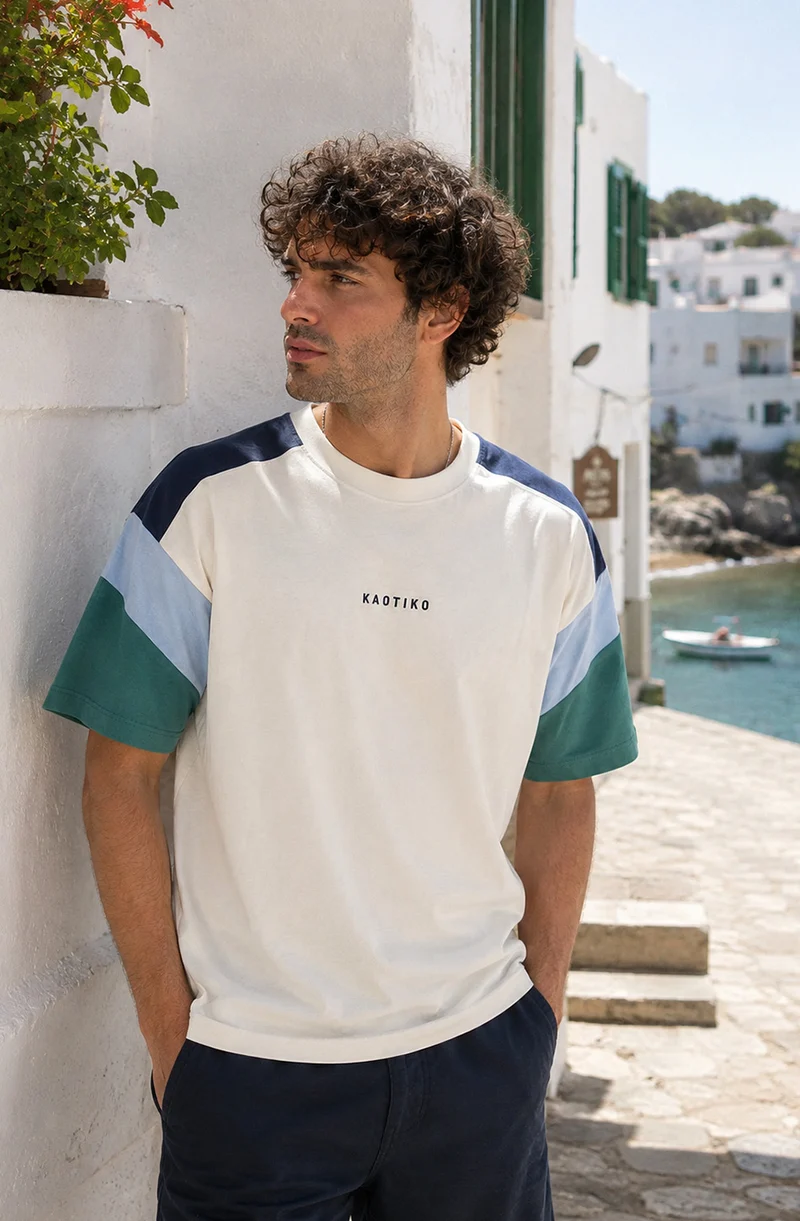 T-shirt Ottawa Ivory Blue Deep Jungle