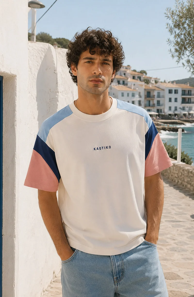 T-shirt Ottawa Ivory Blue Misty Rose