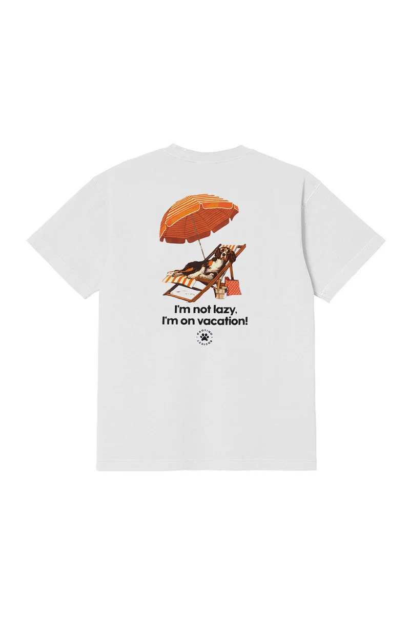 T-shirt Vacay Mode Organic White
