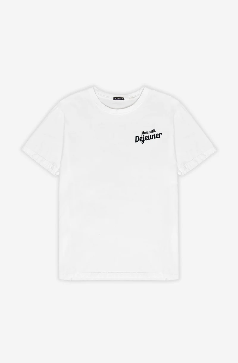 T-shirt Breakfast Organic White