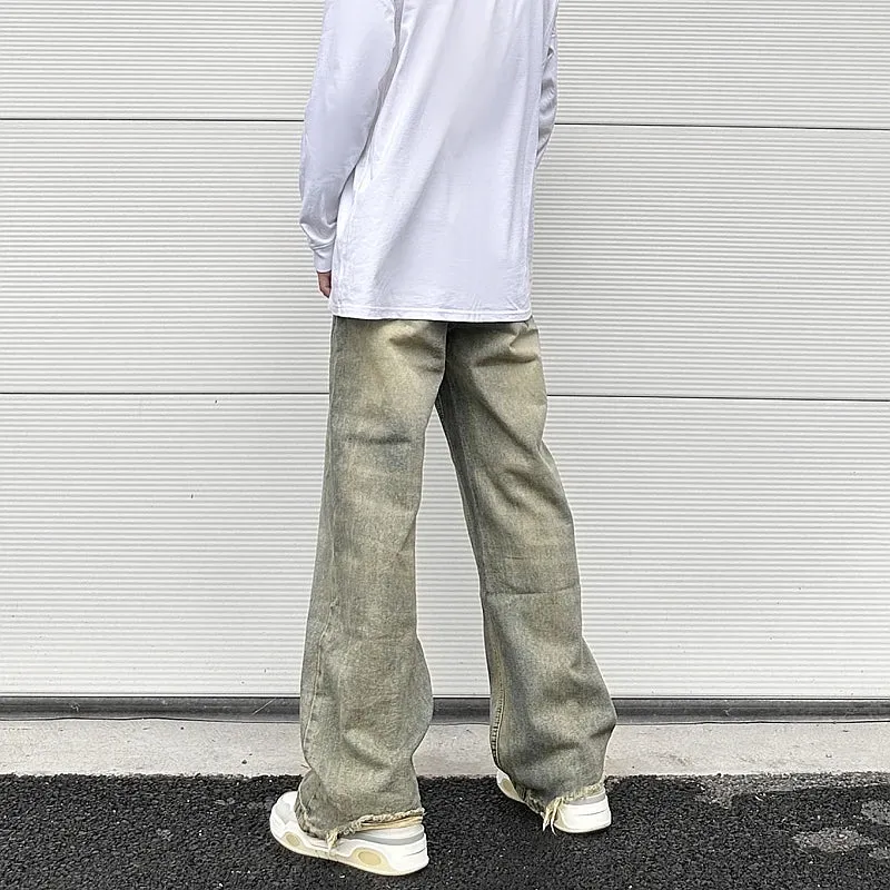 Jean large jaune