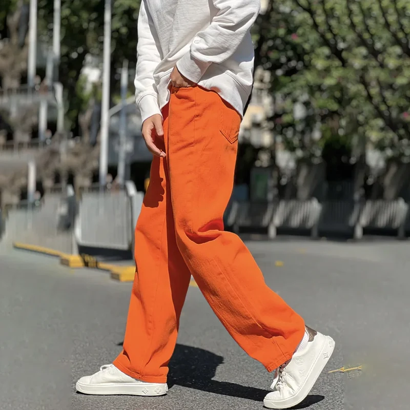 Jean large orange