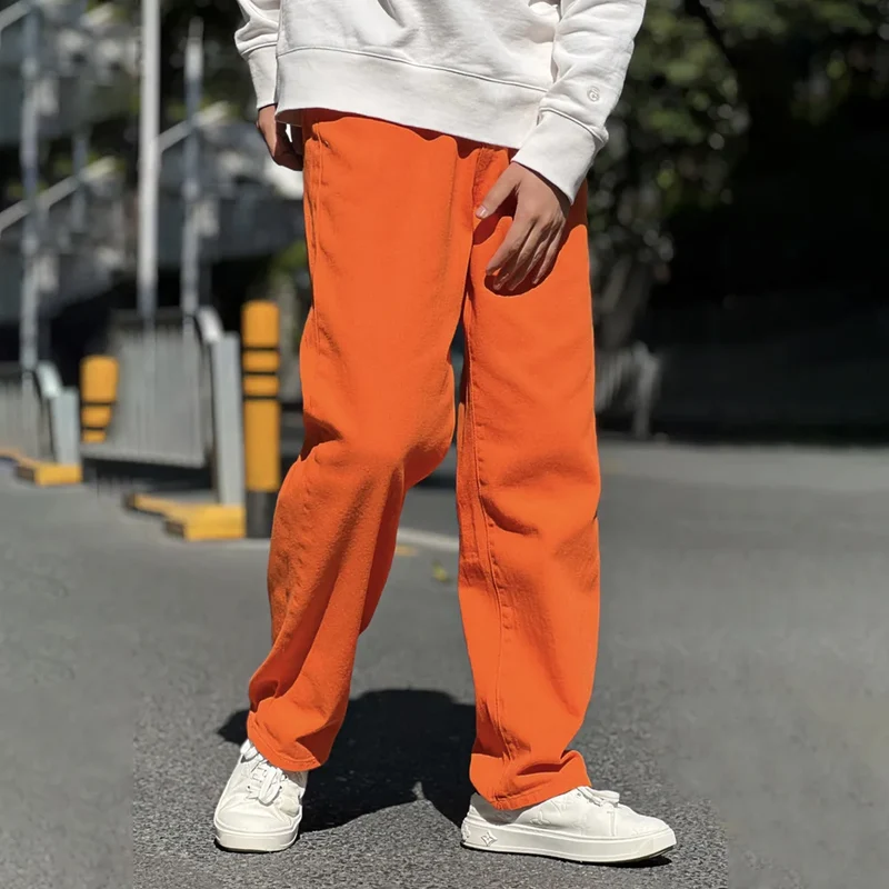 Jean large orange