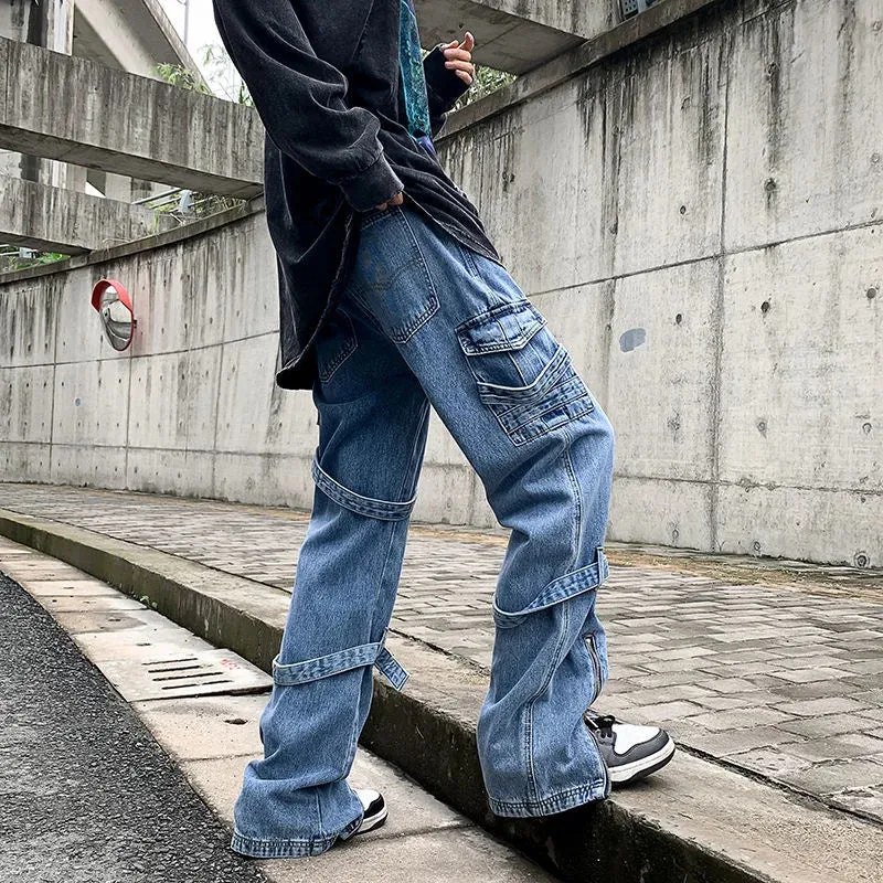 Baggy jeans with pockets