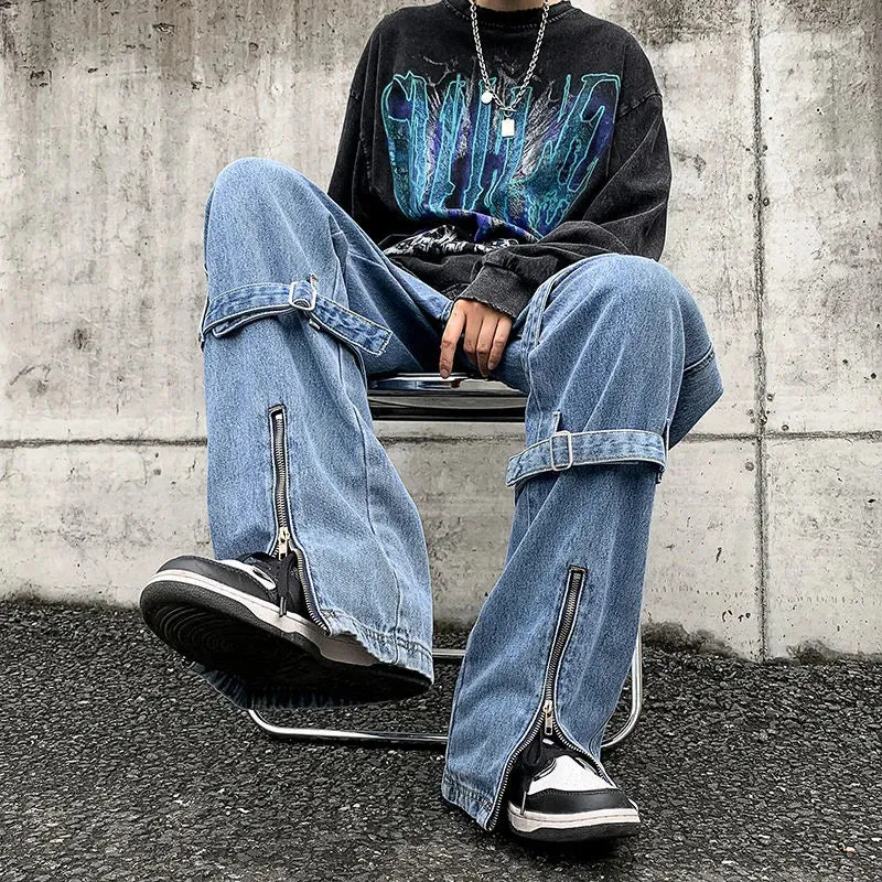 Baggy jeans with pockets