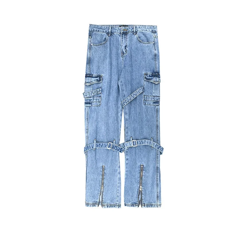 Baggy jeans with pockets