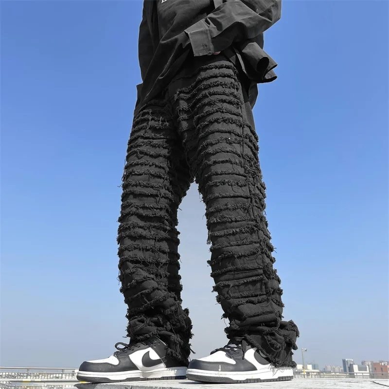 Black ripped jeans baggy