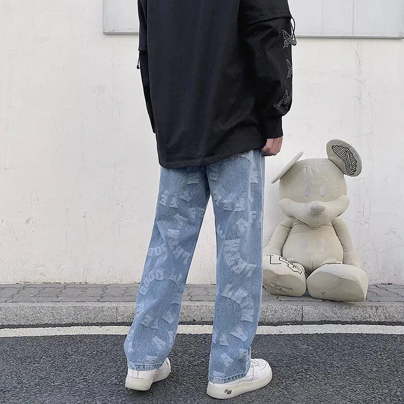 Jean baggy jacquard