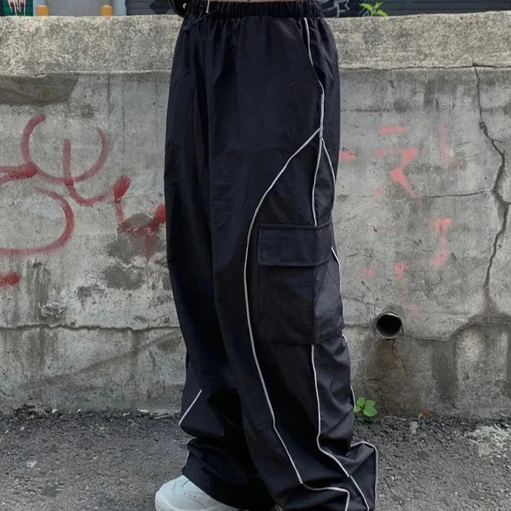Black baggy joggers