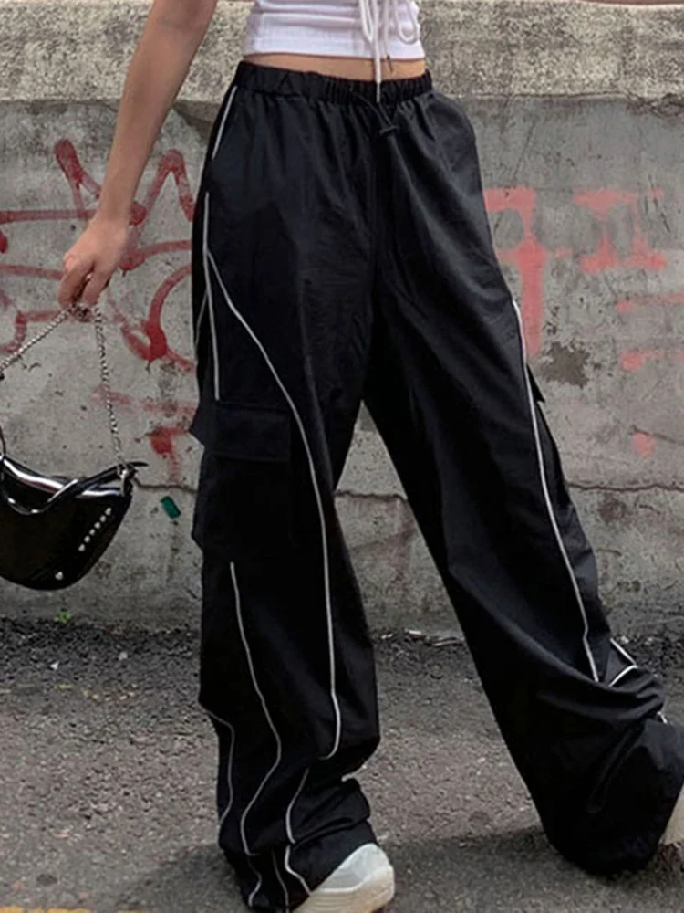 Black baggy joggers