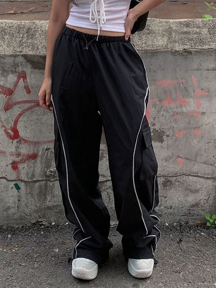Black baggy joggers