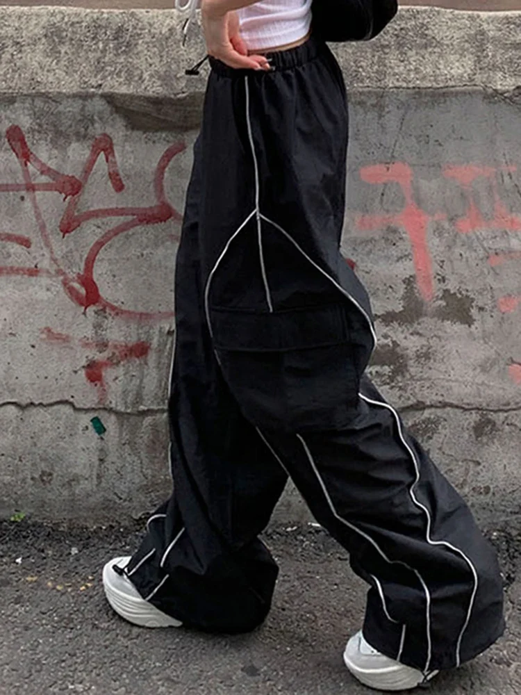 Black baggy joggers