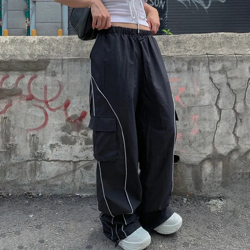 Black baggy joggers