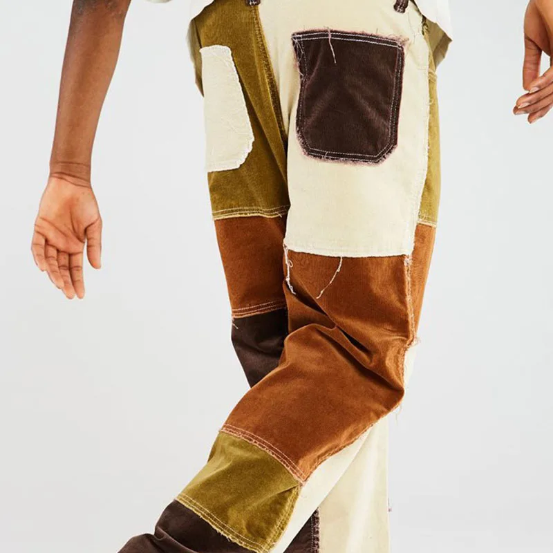 Baggy patchwork jeans