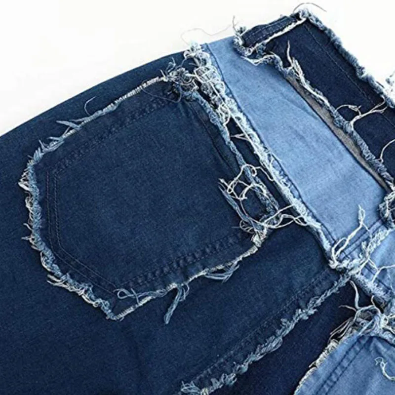 Baggy patchwork jeans