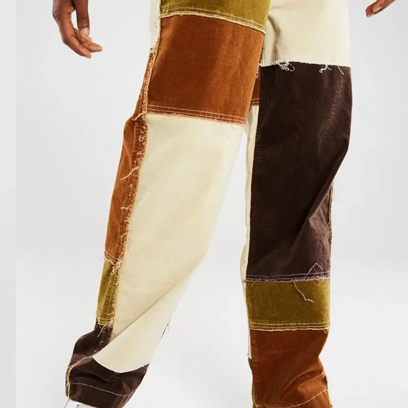 Baggy patchwork jeans