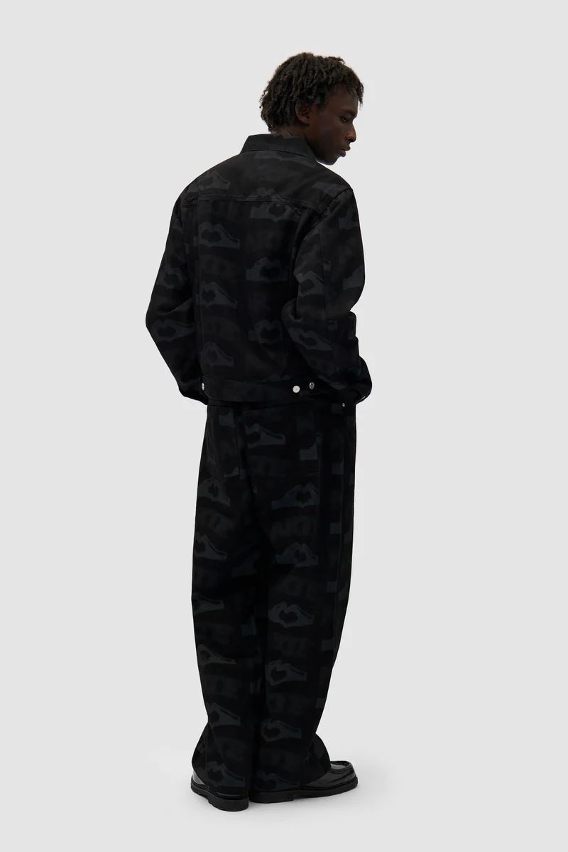 Veste imprimée Heart - Noir