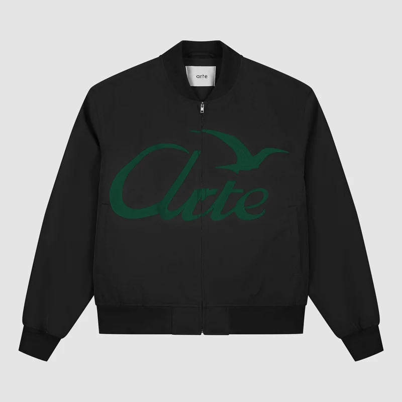 Logo Bird Bomber Jacket - Noir