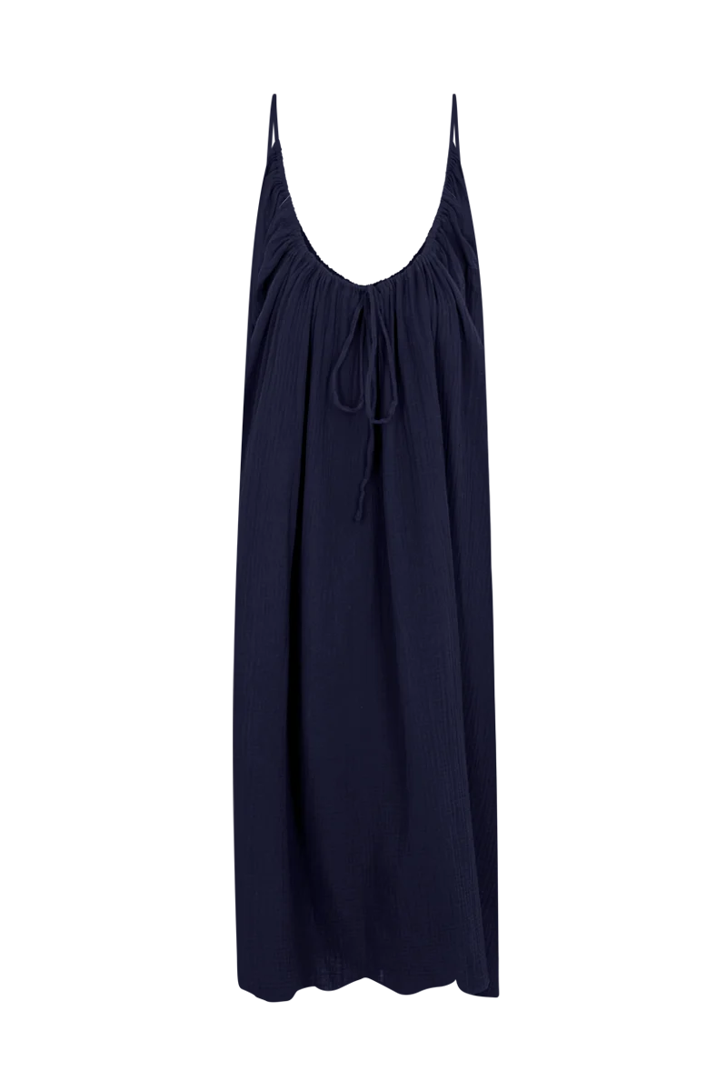 La Robe - Navy Gaze de Coton