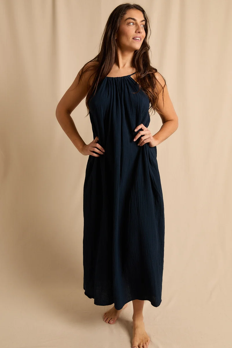 La Robe - Navy Gaze de Coton