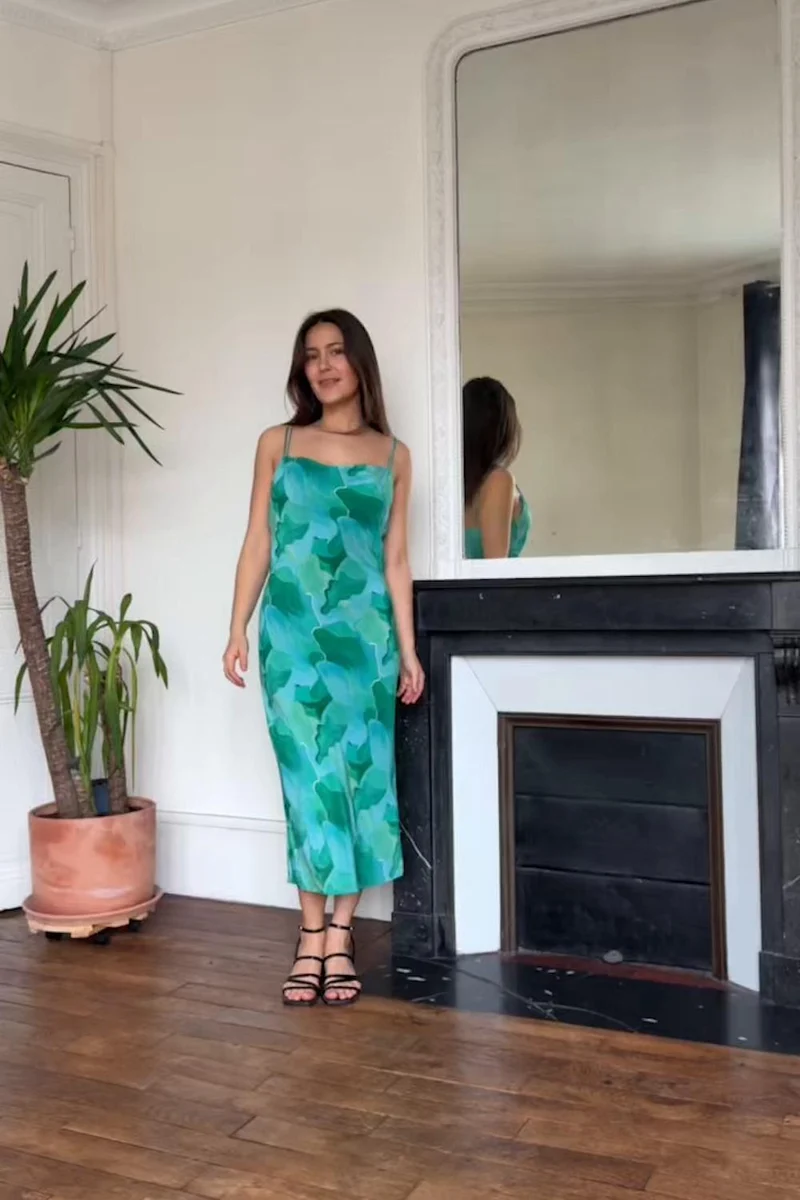 Robe Fatale en soie Provence