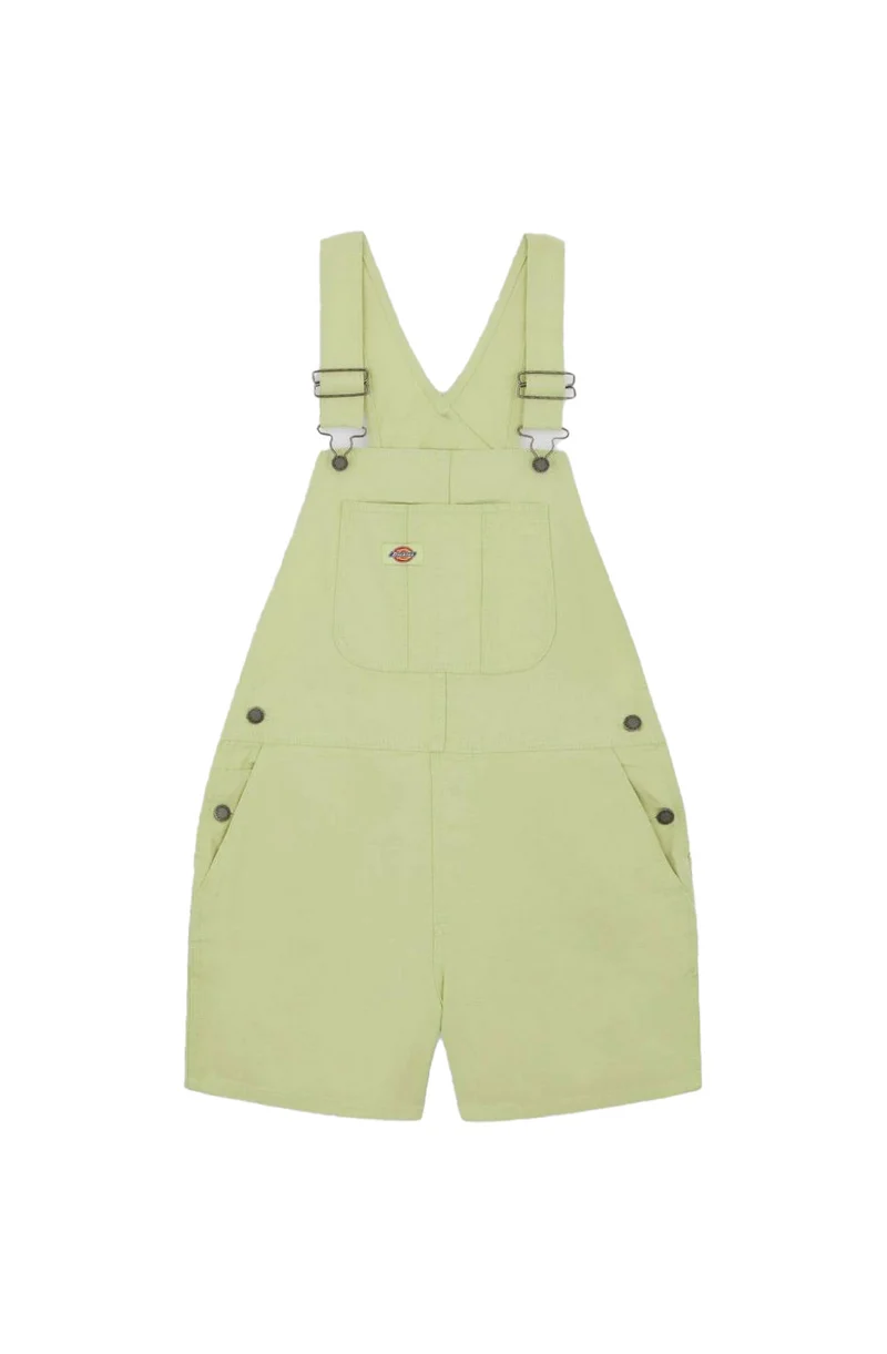 Short Dickies Duck Canvas Bib Pale Green
