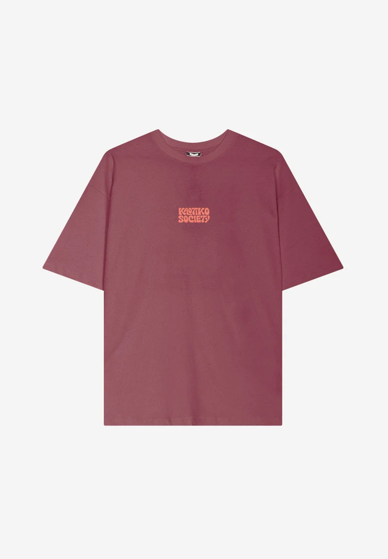 T-shirt Focus On The Good Burgundy