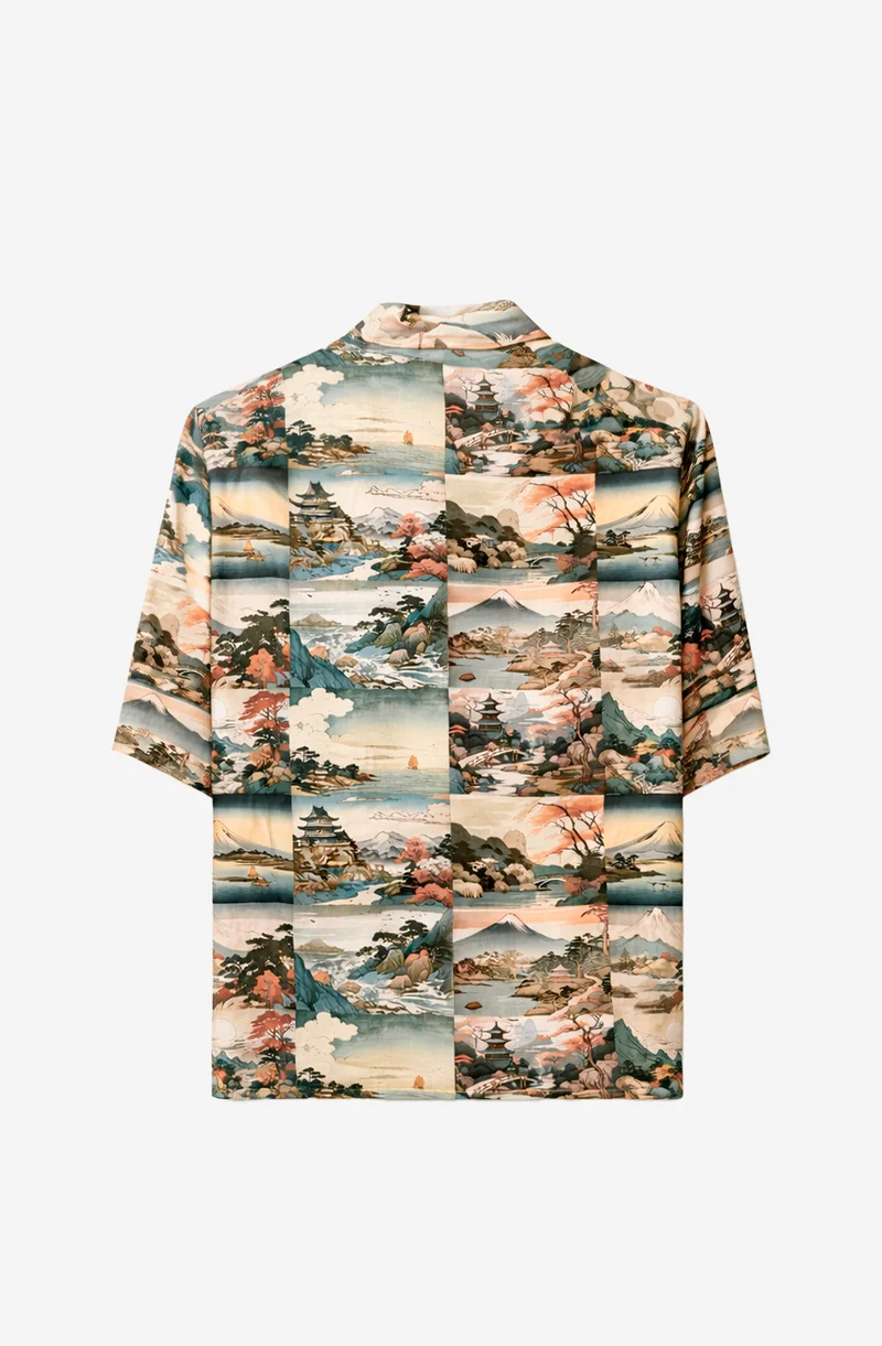 Chemise Mount Fuji multicolore