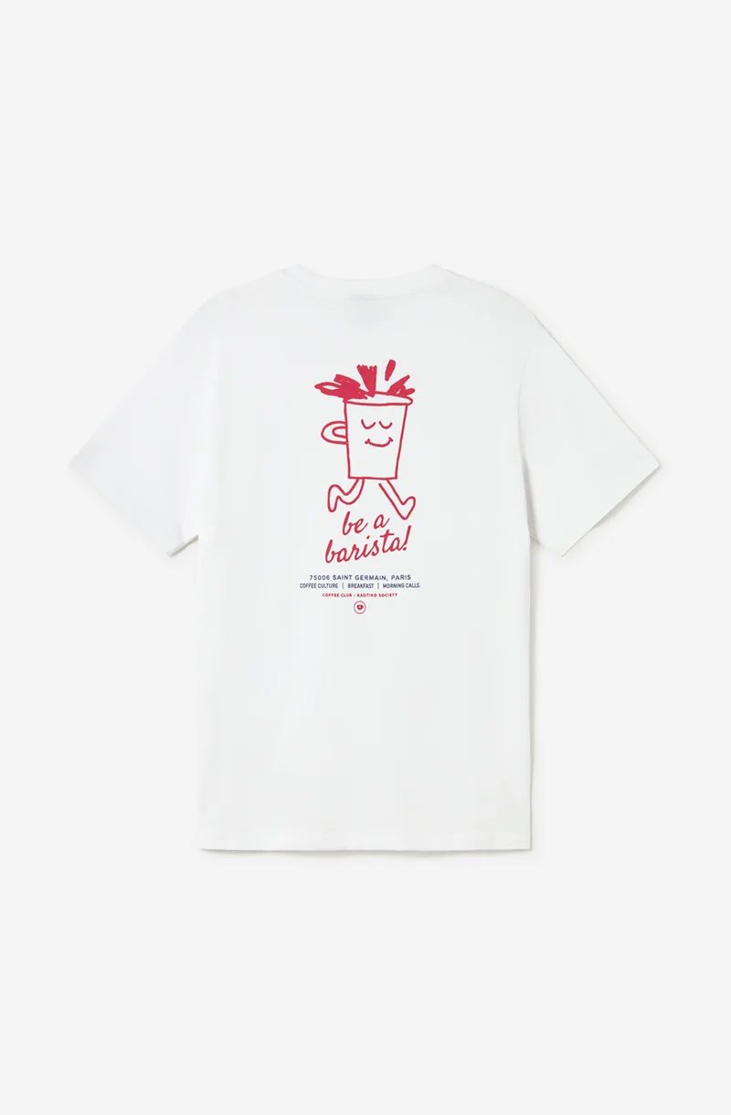 T-shirt Barista Organic White