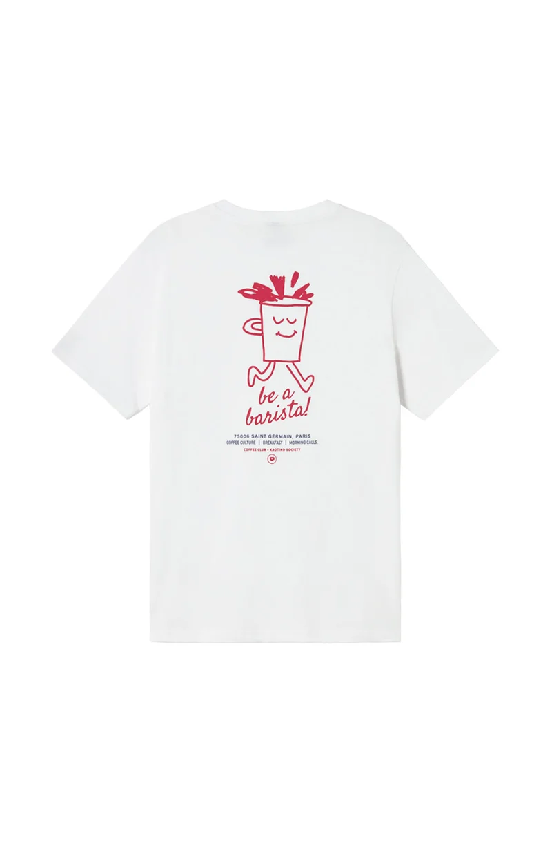 T-shirt Barista Organic White