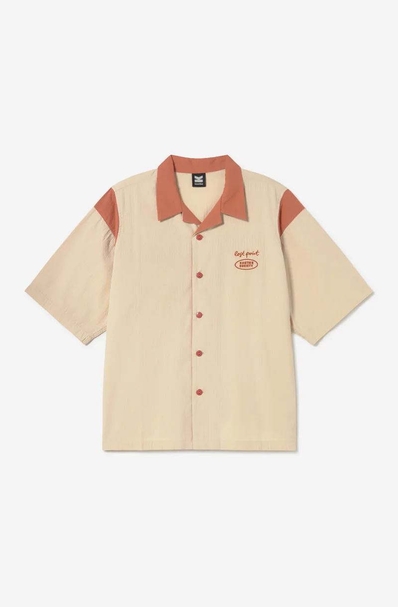 Chemise Lost Print Crème/Maquillage