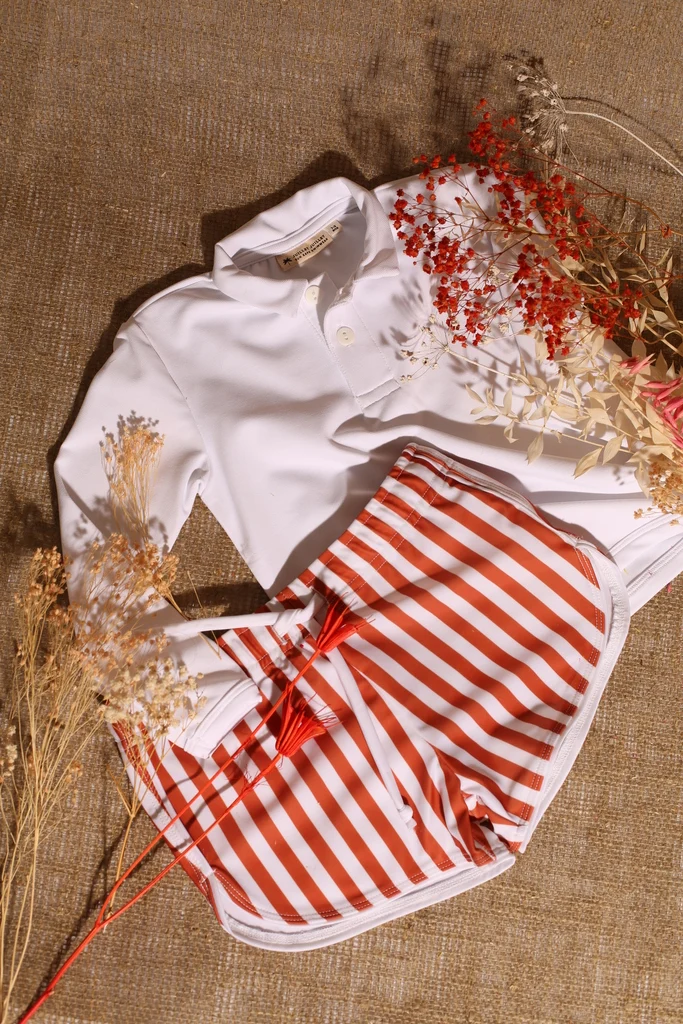 Flamands Board Short Rusty/White UPF 50+