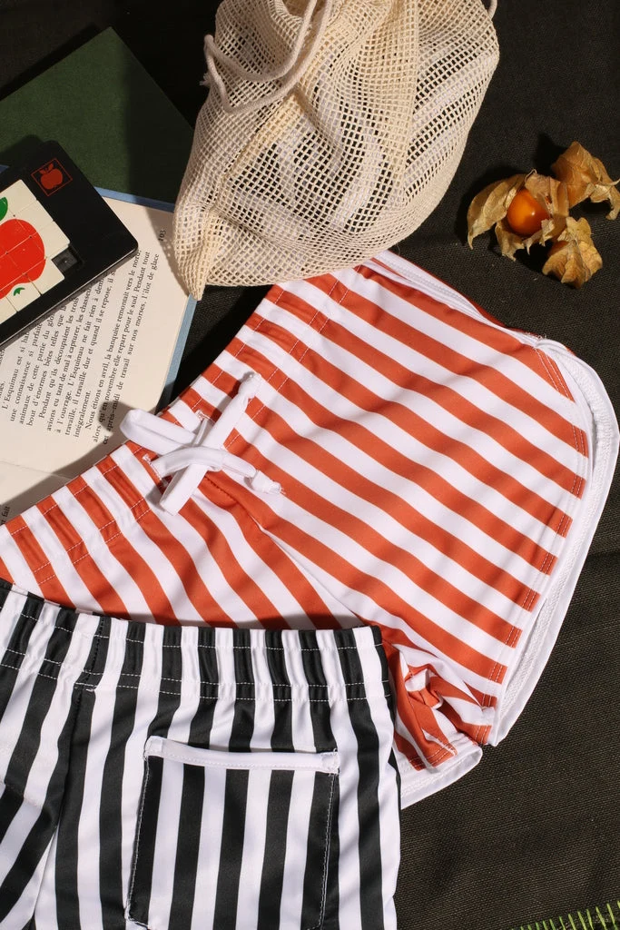 Flamands Board Short Black/White UPF 50+