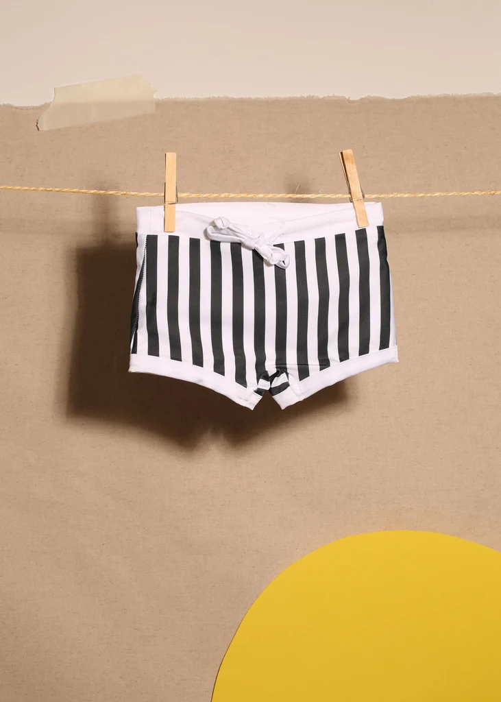 Gouverneur Boxer Black/White UPF 50+