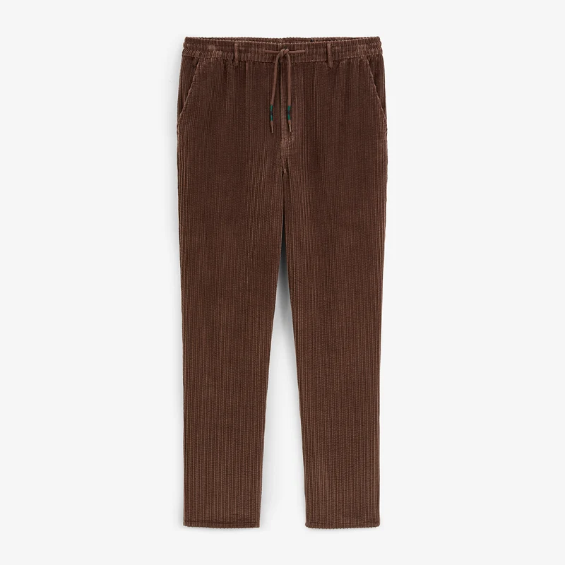 Pantalon velours côtelé stretch marron 557