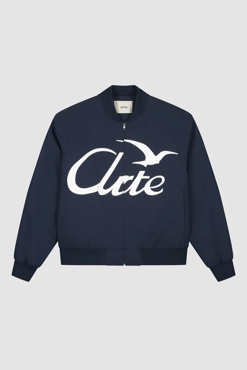 Veste bombardier Logo Bird - Marine