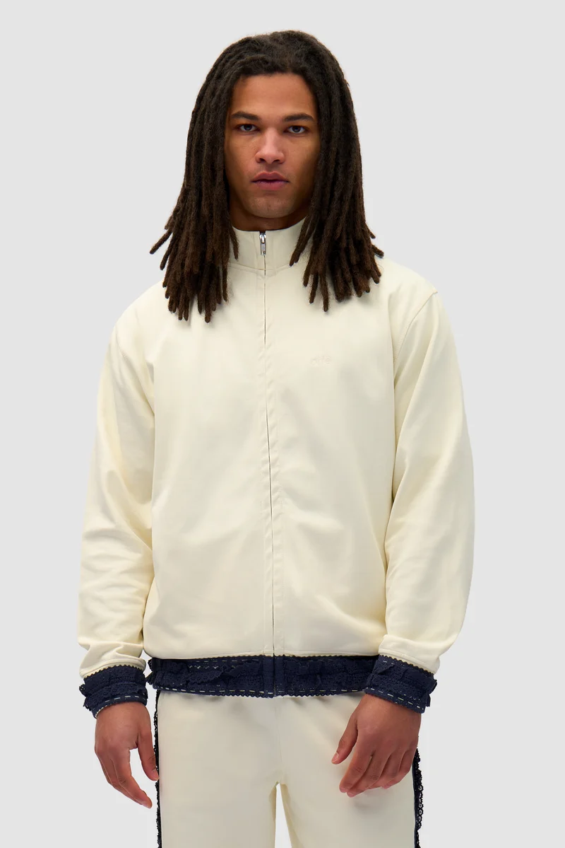 Veste à bordures - Crème