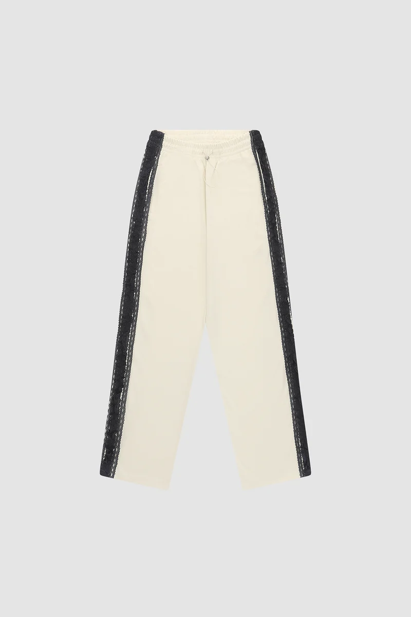 Pantalon à bordures - Crème