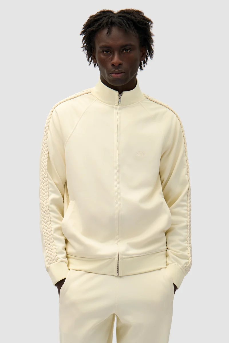 Veste à bandes tressées - Crème