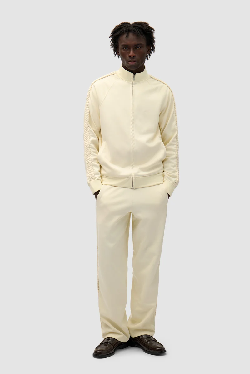 Veste à bandes tressées - Crème