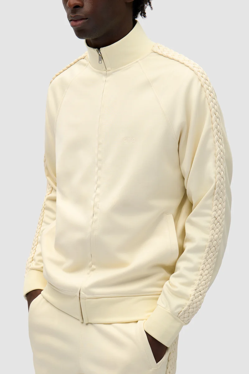 Veste à bandes tressées - Crème