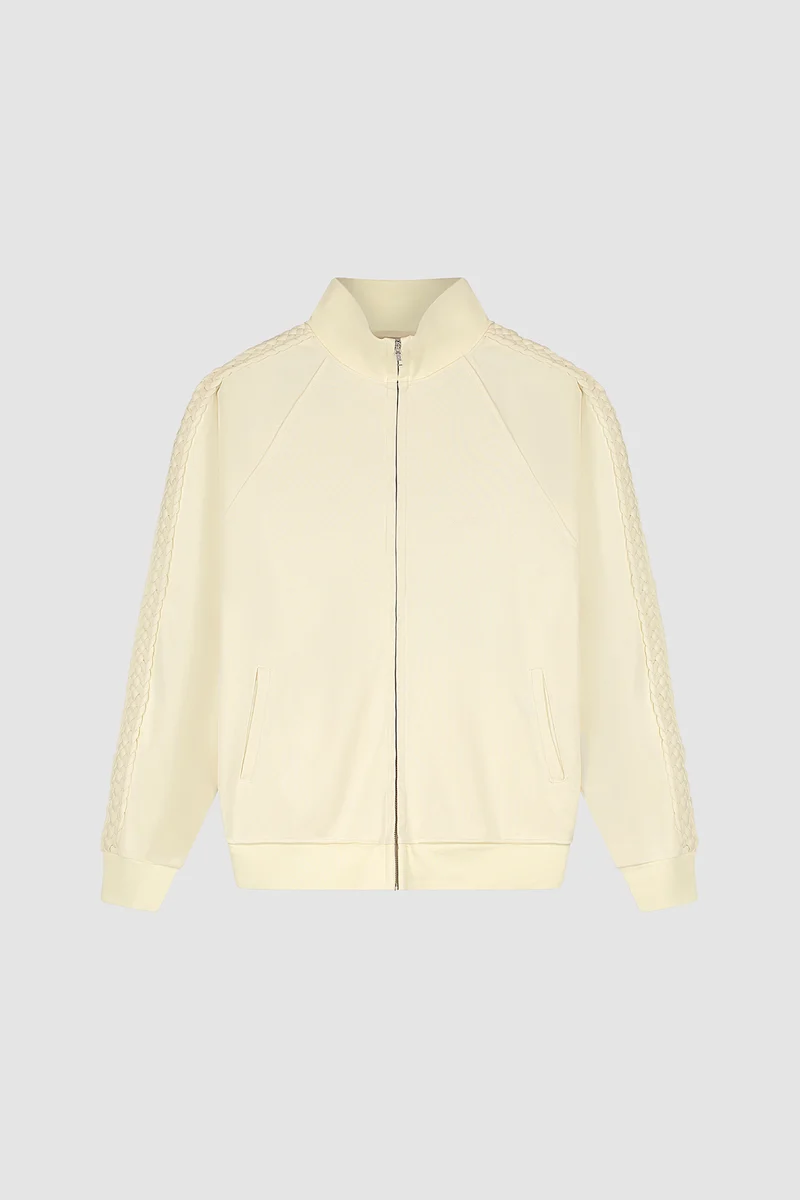 Veste à bandes tressées - Crème