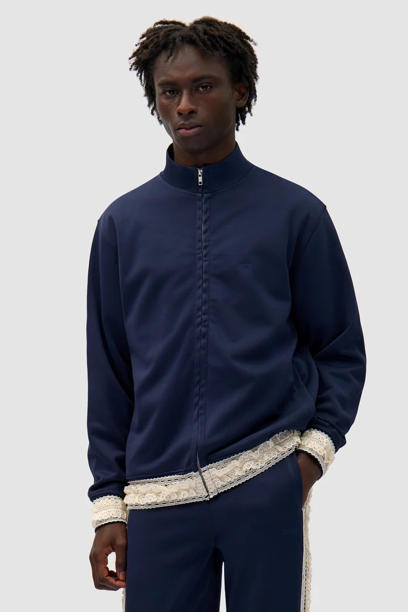 Veste à bordures - Marine