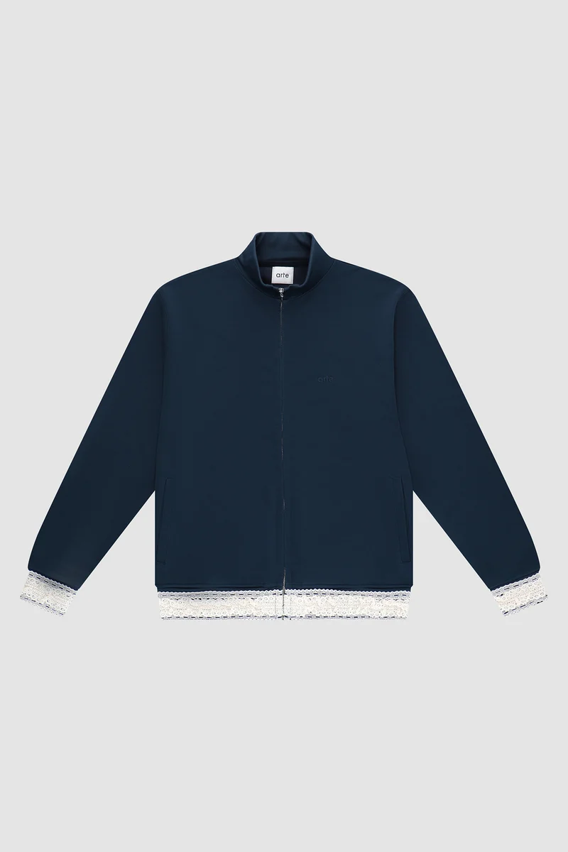 Veste à bordures - Marine