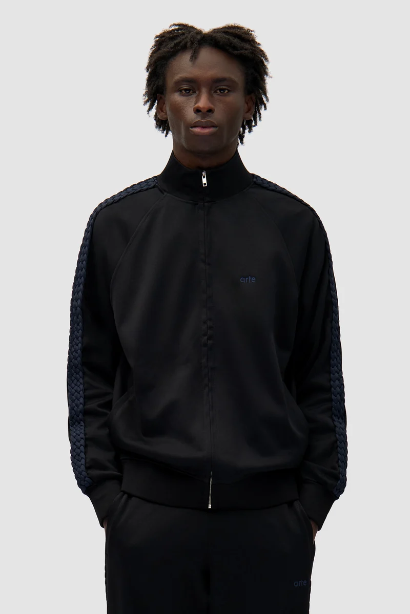 Veste à bandes tressées - Noir