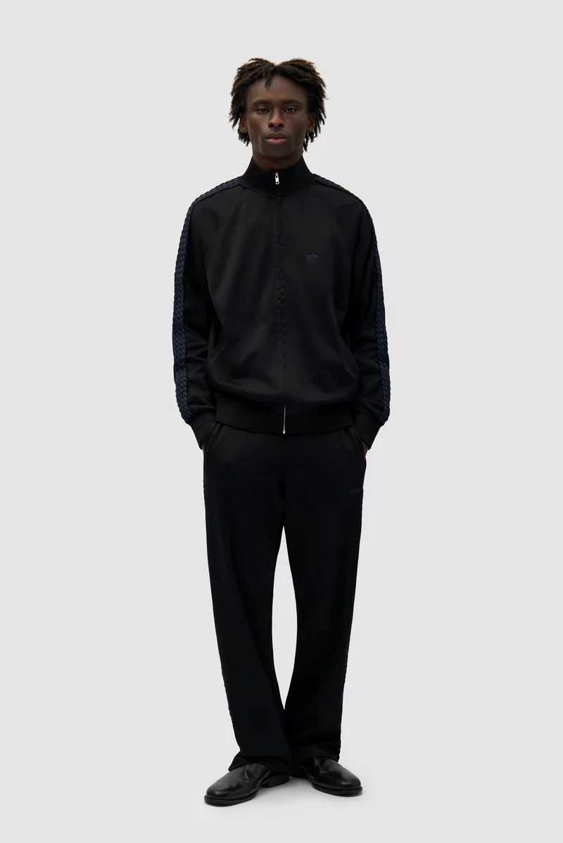 Pantalon à bandes tressées - Noir